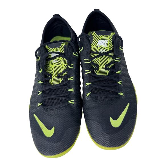 Nike Free 1.0 Cross Bionic Training Shoes Women 7 Black Green Low Top 641530-008 - Picture 4 of 10